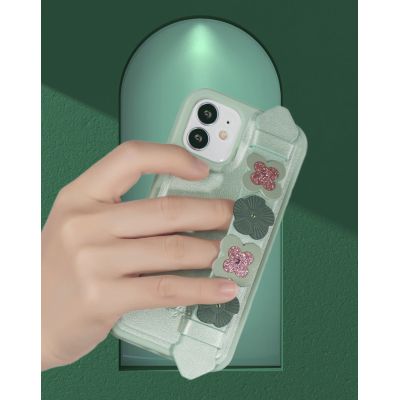 7. Kingxbar Sweet Series case decorated with original Swarovski crystals iPhone 12 Pro / iPhone 12 blue