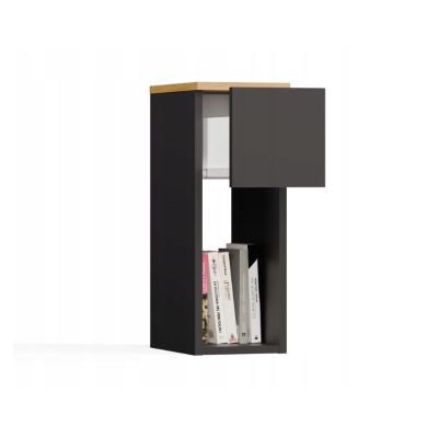 2. GALAX 20/1S BEDSIDE CABINET ANTHRACITE/ARTISAN