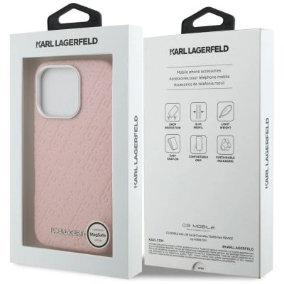 8. Karl Lagerfeld FW Stamped Karl MagSafe Case for iPhone 16 Pro - Pink