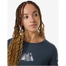 SUPER.NATURAL W TOP MOUNTAIN ART TEE T-shirt blue