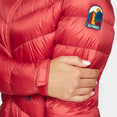 6. Alpinus Rocca women's down jacket red YT18753