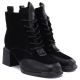 4. Women’s black suede leather ankle boots Artiker 59C0116