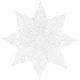 6. PAPER DECORATION SNOWFLAKE DIAMETER 64 CM WHITE DELUXE