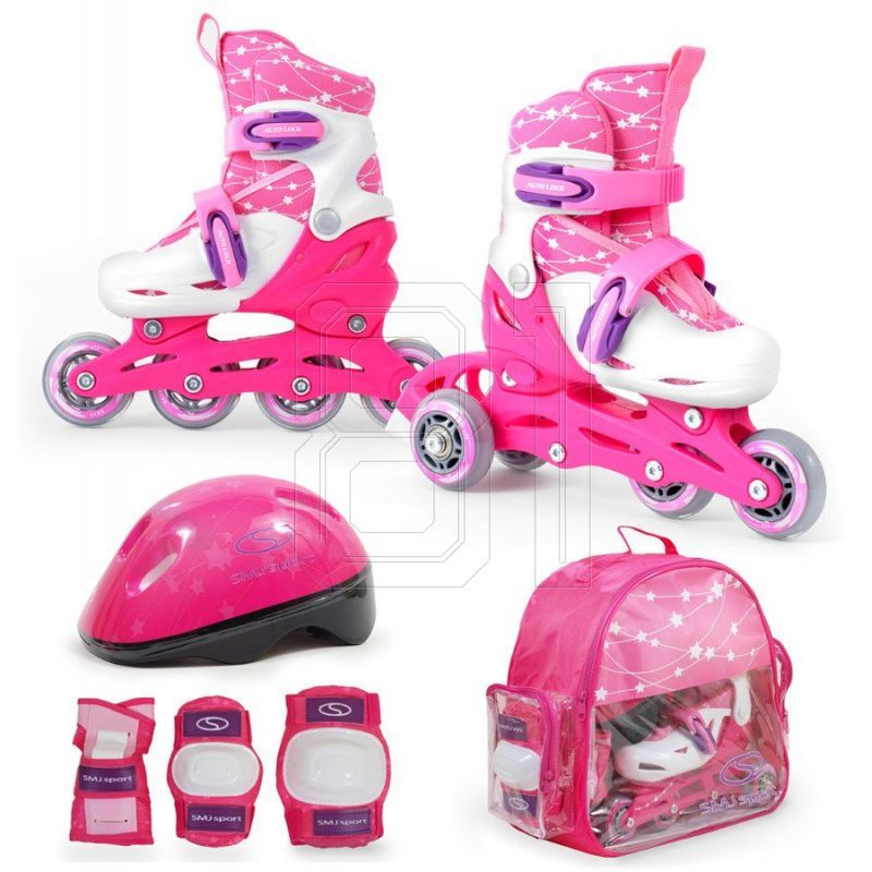 15. SMJ Sport Combo Pink LED set: 2in1 roller skates HS-TNK-000009549