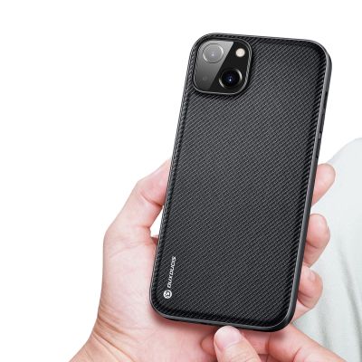 4. Dux Ducis Fino case cover nylon covered iPhone 14 Plus black