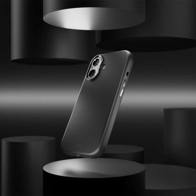 8. Puro Icon Mag Pro Liquid Silicone Case for iPhone 17, MagSafe Compatible, with Camera Protection and Aluminum Buttons - Black
