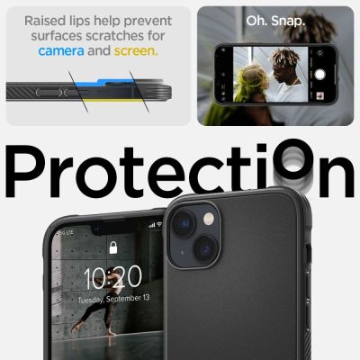 5. Spigen Rugged Armor Mag Case with MagSafe for iPhone 14 - Matte Black