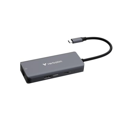 8. Verbatim 32157 USB 3.2 Gen 1 (3.1 Gen 1) Type-C Hubs and Hubs 5000 Mbit/s Gray