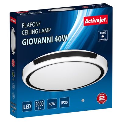 4. Activejet AJE-GIOVANNI 40W LED ceiling lamp