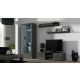 3. TV cabinet SOHO 140 gray/gray gloss