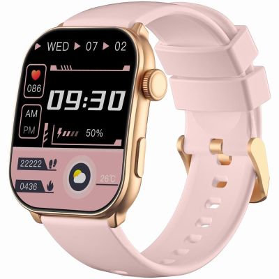 3. GRAVITY GT28-6 Women's Smartwatch Strap + Bracelet Rose Gold Pink