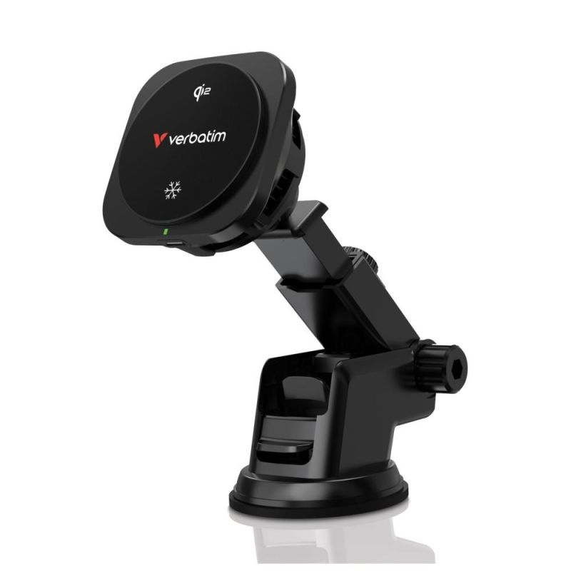 10. Verbatim Charge 'n' Drive Qi2 Smartphone Black USB Wireless Charging Fast Charging Automatic