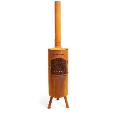 13. BF Bongiano LP rusty garden fireplace