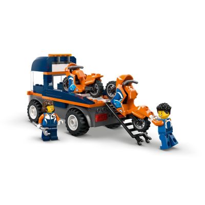 5. LEGO City 60491 Motorcycle Transporter