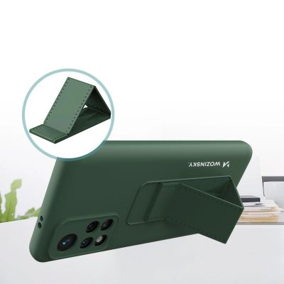5. Wozinsky Kickstand Case silicone case with stand Xiaomi Redmi 10 case navy blue