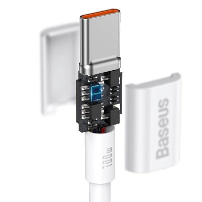 8. Baseus CATYS-C02 USB-C - USB-C PD QC FCP cable 100W 5A 2m - white