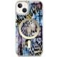 3. Guess Leopard MagSafe case for iPhone 14 - blue