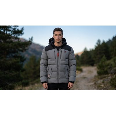 6. Men’s parka Geographical Norway CACHOT GREY DB MEN 068 (WA1698H/GN-GREY)