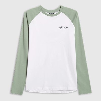 9. Regular women's longsleeve 4F 4FWAW25TLONF579-42S