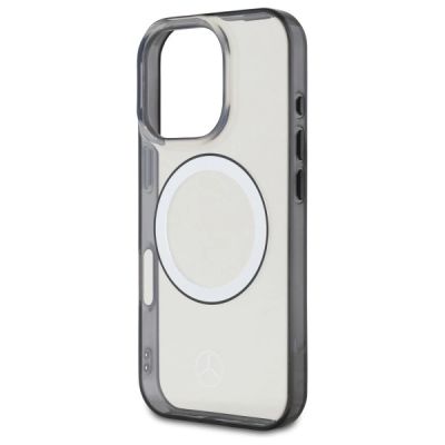 6. Mercedes Printed Logo MagSafe Case for iPhone 16 Pro - Clear