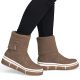 6. Brown women's ankle boots with a sock, Rieker Y6350-24