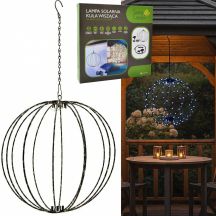 SOLAR HANGING LAMP BALL 30CM 120 LED COOL WHITE