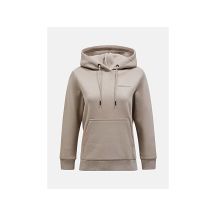 Peak Performance W Original Small Logo Hood Beige