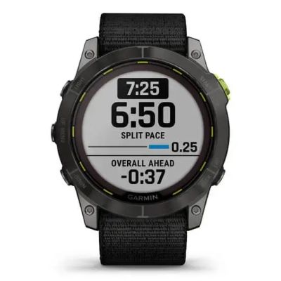 19. Garmin Enduro 2 Solar Black Carbon Gray DLC Ti Ultrafit Band 010-02754-01 Sports Watch