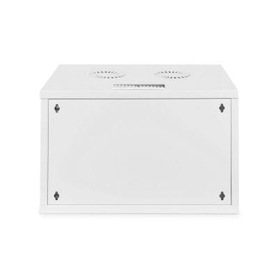 4. Digitus 19" 7U wall-mounted network cabinet 540x400, perforated door, gray, undivided, unassembled, 60kg