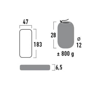 6. High Peak Texas mattress 185x47x6.5cm 41003