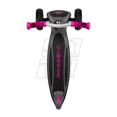 20. Globber Master Prime 3-Wheel Scooter / Black - Neon Pink 664-110