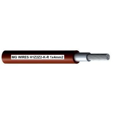 Photovoltaic cable // MG Wires // 1x4mm2, 0.6/1kV red H1Z2Z2-KR-4mm2 RD, 500m spool