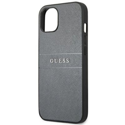 6. Guess GUHCP13SPSASBGR iPhone 13 mini 5.4" grey/grey Saffiano Strap