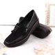 16. Rieker W RKR395 black wedge shoes