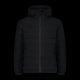 9. CMP men's winter sports jacket with hood, insulated, black (34K0167/U901)