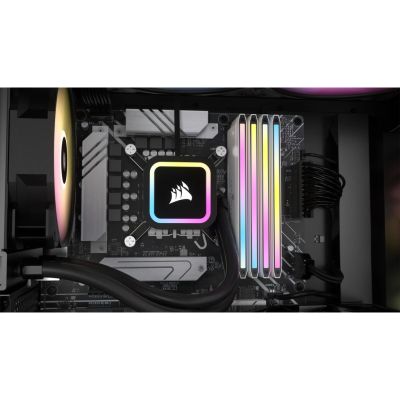 5. Corsair 32GB PC 7000 CL34 DDR5 Memory Kit, 2x16GB, Dominator T RGB White, Retail