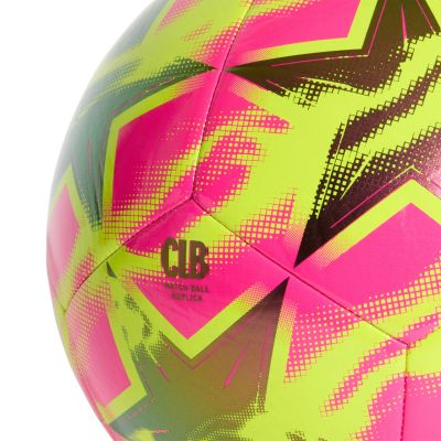 4. adidas UCL Club 26/27 League Stage Pink and Yellow KE9760 Football