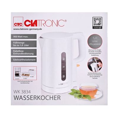 4. Electric kettle 1L WK 3834 CLATRONIC white