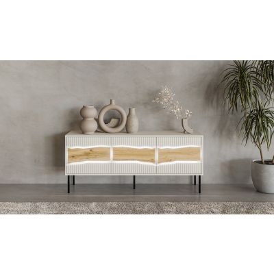 5. INSERTO 3D TV cabinet 143.5x40x61.5 cashmere + LED