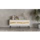 5. INSERTO 3D TV cabinet 143.5x40x61.5 cashmere + LED