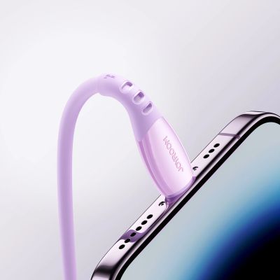 10. Joyroom S-A59 Vibrant Series 3A USB-A - Lightning cable 1.2m - purple