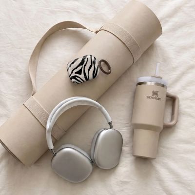 6. Tech-Protect Lamano case for AirPods Pro 3 - black and beige