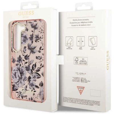 8. Guess GUHCS23MHCFWSP S23+ S916 pink/pink hardcase Flower Collection