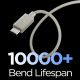 3. Spigen Essential EB6015CC USB-C Cable 60W 150 cm - Titanium