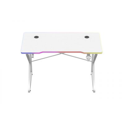 7. Huzaro Hero 1.7 RGB White Gaming Desk