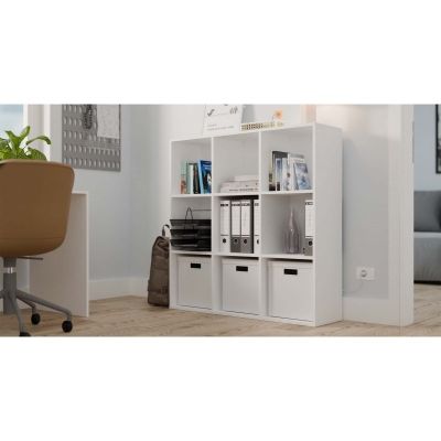 6. MALAX SHELVING 3x3 H WHITE