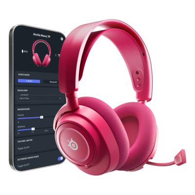 6. Steelseries Arctis Nova 7P Gen 2 Headphones, Magenta