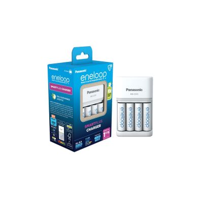 4. PANASONIC SMARTPLUS CHARGER + 4x AA ENELOOP 2000 mAh