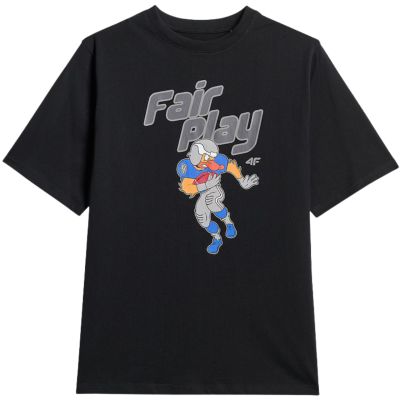 2. Boy's T-shirt 4F M3012 deep black 4FJWSS26TTSHM3012 20S