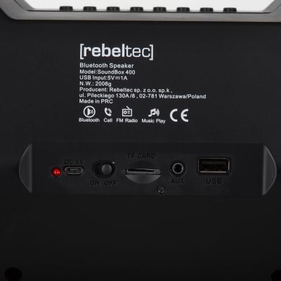 8. Rebeltec SoundBox 400 Bluetooth/FM/USB speaker